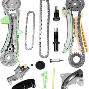 SCITOO TK4090 Timing Chain Kit Tensioner Sprocket Guide Rail