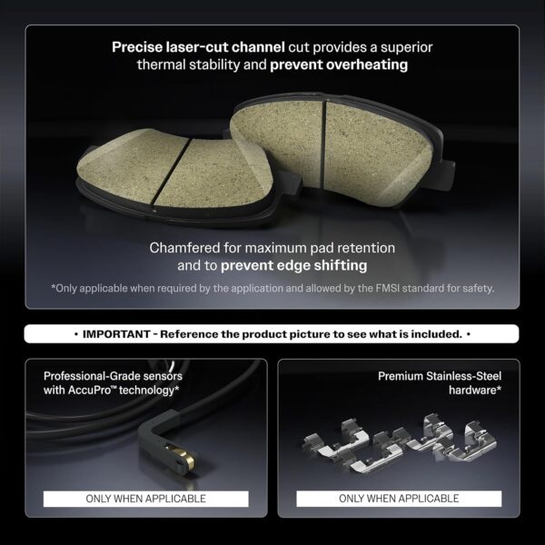 Front Ceramic Disc Brake Pads CMX-D242 Replacement For Toyota Tercel Corolla MR2 Celica Paseo Camry Chevrolet Nova Geo Prizm - Image 5