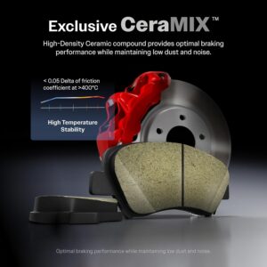 Front Ceramic Disc Brake Pads CMX-D242 Replacement For Toyota Tercel Corolla MR2 Celica Paseo Camry Chevrolet Nova Geo Prizm