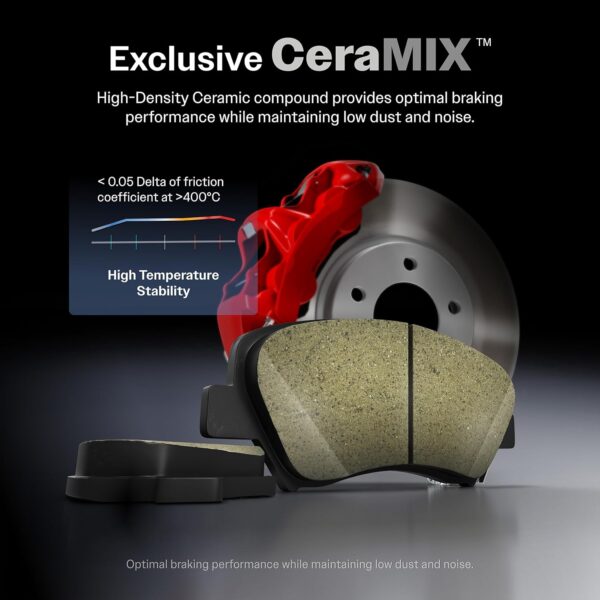 Front Ceramic Disc Brake Pads CMX-D242 Replacement For Toyota Tercel Corolla MR2 Celica Paseo Camry Chevrolet Nova Geo Prizm