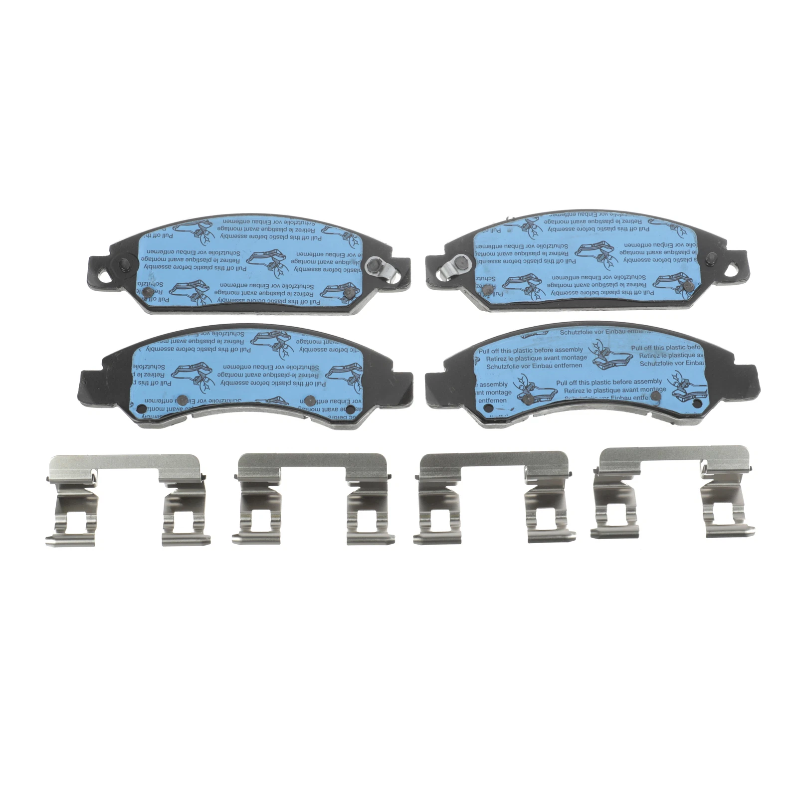 ACDelco Gold 17D1092CHF1 Ceramic Front Disc Brake Pad Kit with Clips - Image 3